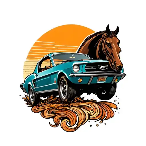 Mustang Driving