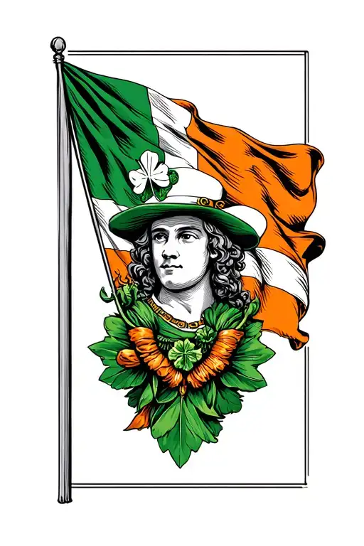 Falvey With Irish Flag Inside