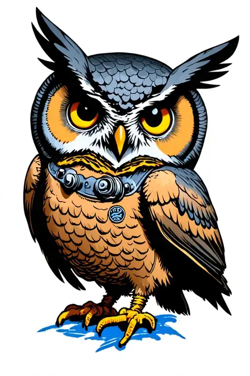 Deja Entendu Album Cover Using An Owl Instead Of An Astronaut