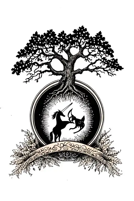 Sagittarius And Tree Of Life
