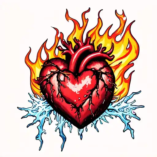 Flame Heart And Frozen Veins