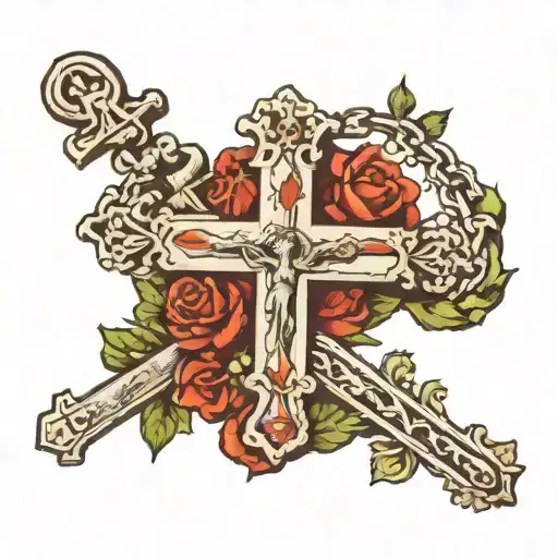 Rosary Cross