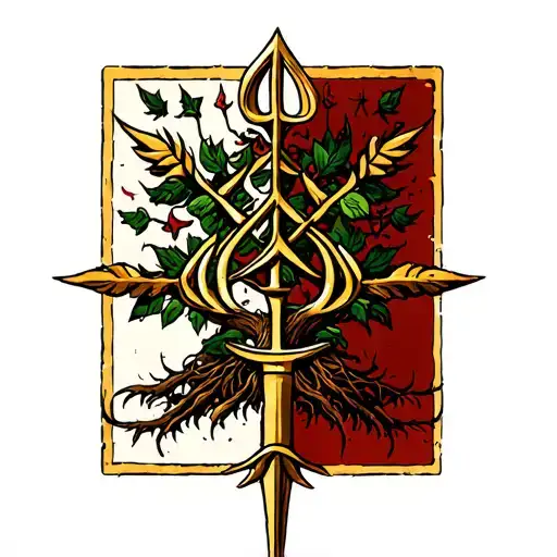 Tryzub Ukraine Trident Tree Of Life