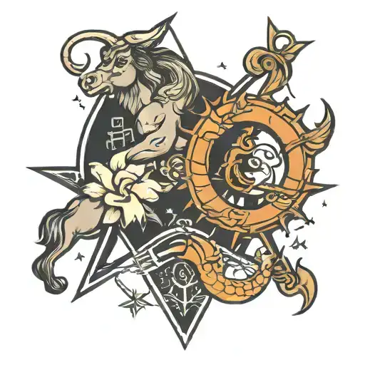 Sagittarius And Capricorn Symbol