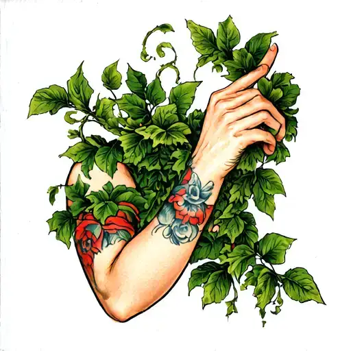 Vines Wrapping Around Arm