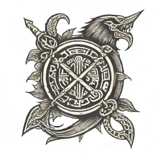 Vikings Tattoos With Runes