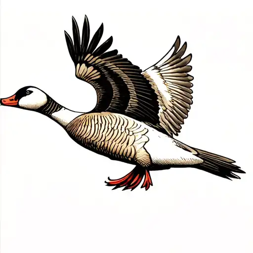 Goose Flying