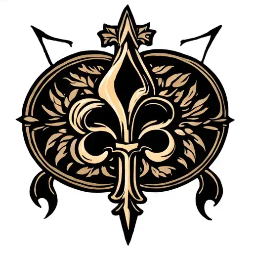 Saints Logo Combined With Elements