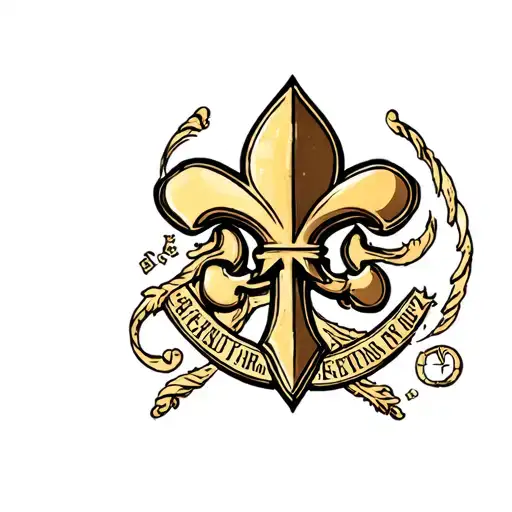 Saints Logo Combined With Elements