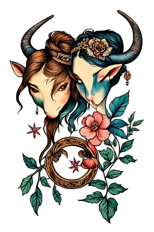 Matching Best Friend Tattoos Taurus And Cancer