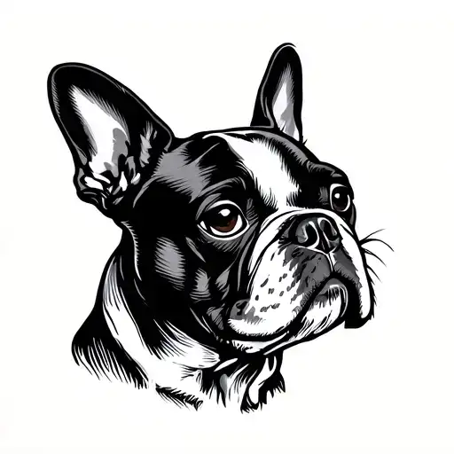 French Bulldog Head