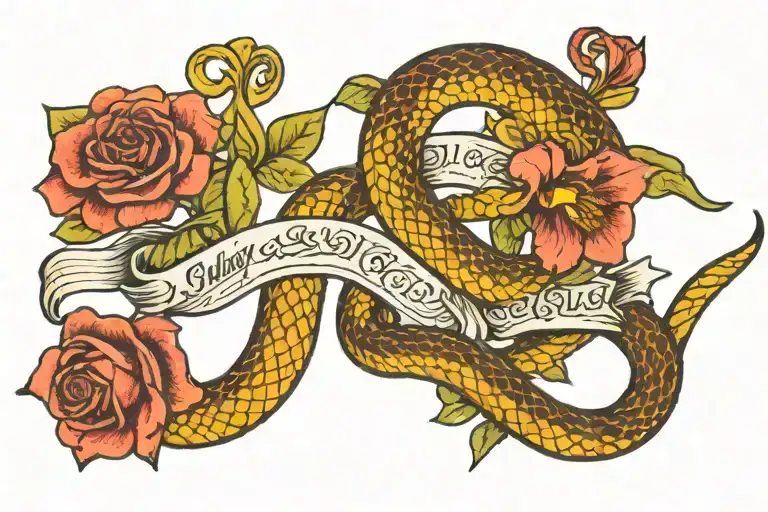 Snake And July August November December Birth Flowers