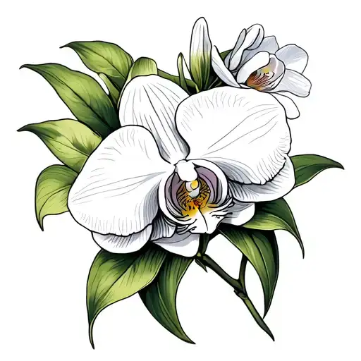 White Orchid Flowers