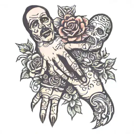 Gunstone Family Holding Hands