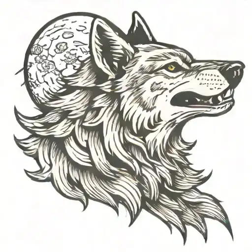 Wolf Howling At The Moon