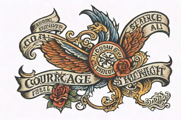 Courage Strength Respect All Fear None