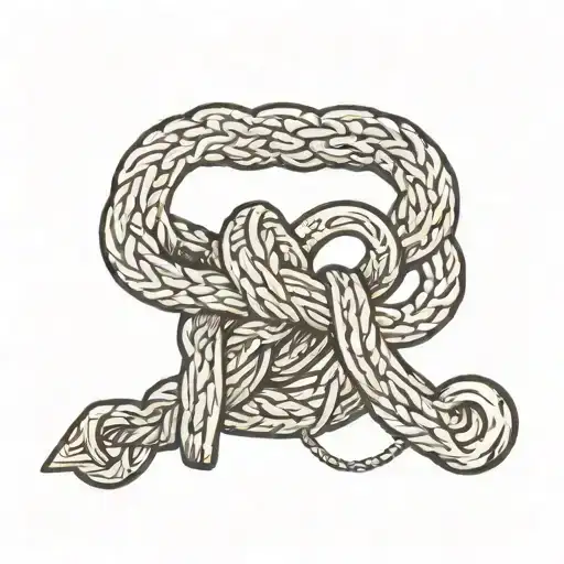Bowline Knot With Shackle Held