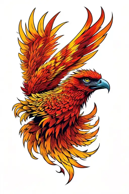 Phoenix Head Emerging