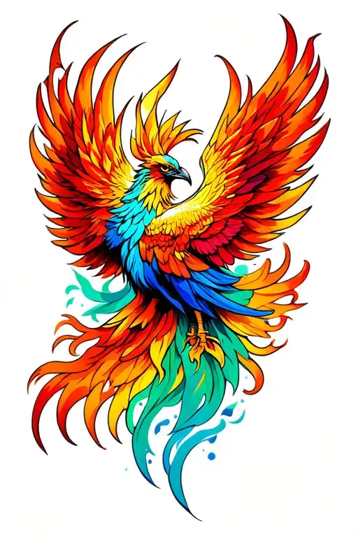 Phoenix Multi Color Flame