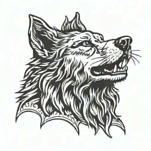 Jerry Garcia Wolf Howling