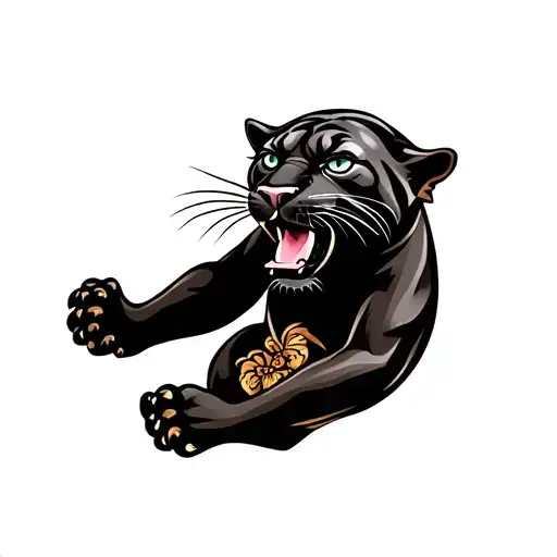 Panther Animal Playing