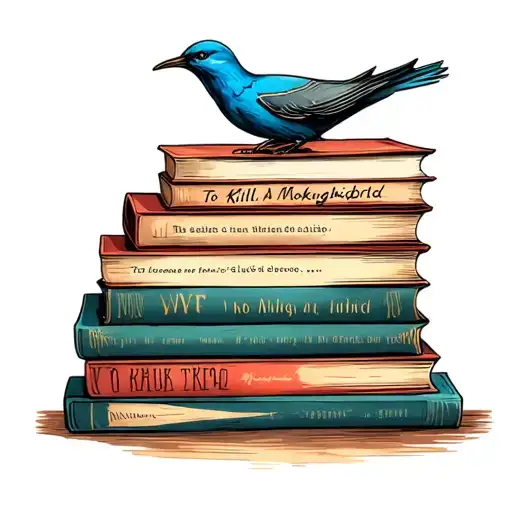 A Stack Of Books Inspired By 'To Kill A Mockingbird'