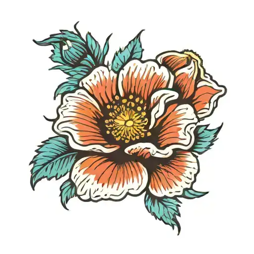 Colorful Poppy Flower