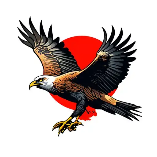 Red Kite Bird Flying Towards