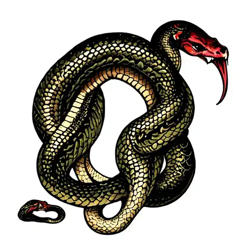 Lilith Tattoo With Snakes