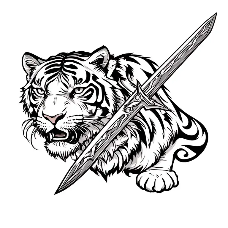 Tiger And Sword