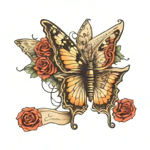 Butterfly With Paper Wings You Can Write On