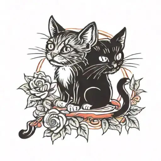 Black Kitten Licking Blood From Its Claws Cute