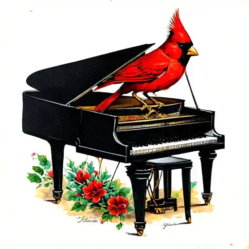 Piano And Cardinal