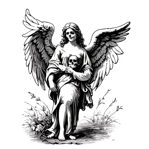 Angel With Skull