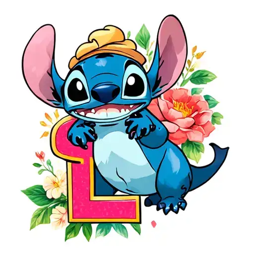 Lilo & Stitch With The Letter S And L