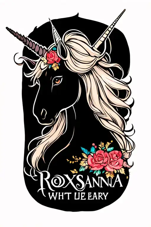 Name Roxsanna Whit Unicorn