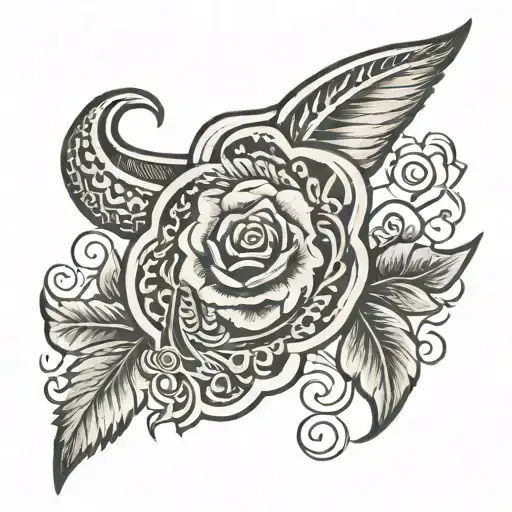 Tooled Leather Collar Bone