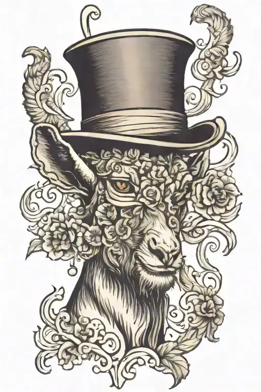 Black Goat Top Hat A Lot Of Money