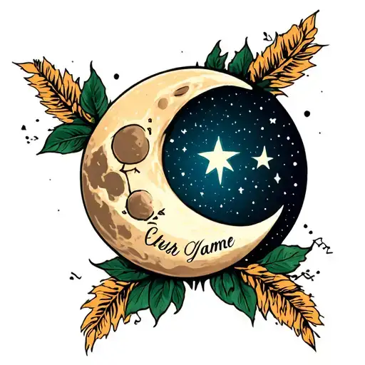 Moon With Name Written