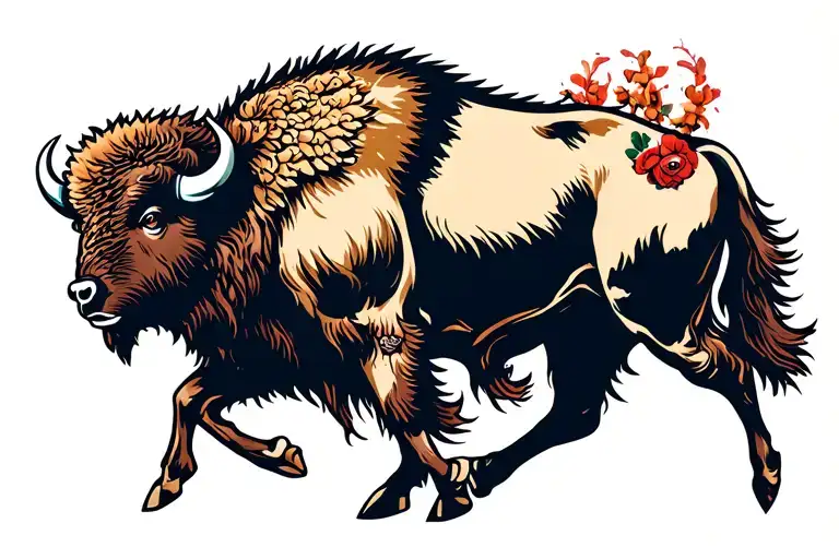Bison Running