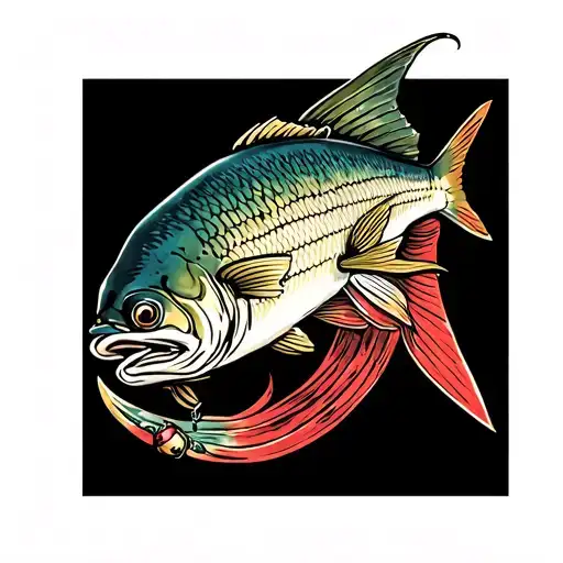 Fish With Knife In Its Back