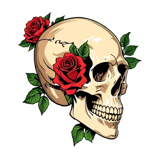 Skull And Roses