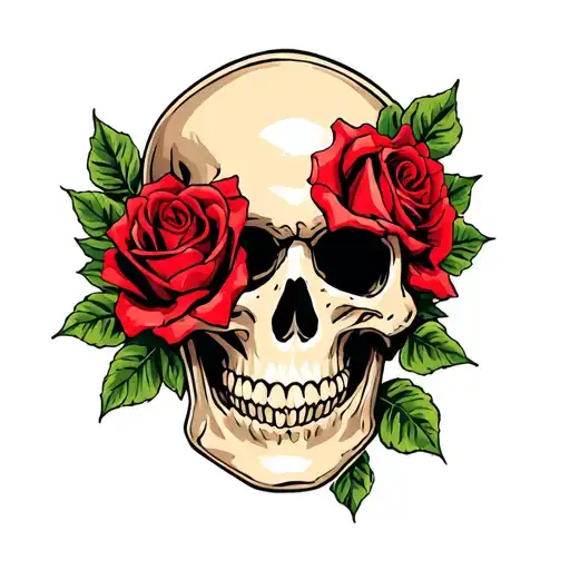 Skull And Roses