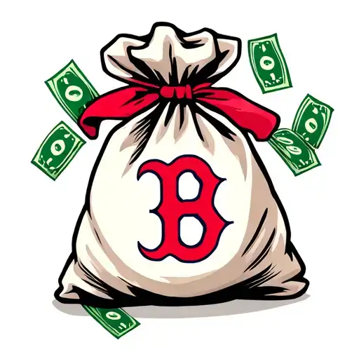 Money Bag Emoji With The B From Boston Red Sox Replacing The Money Sign In Red