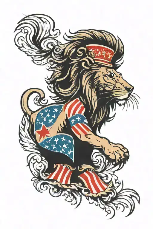 Failure Lion Patriot Patriotic 1776 1969 Success Love