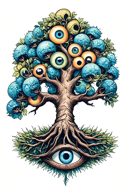 Tree Of Life Made Of Eyeballs