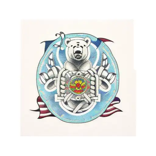 Viking Bear Paw Mosaic Foot