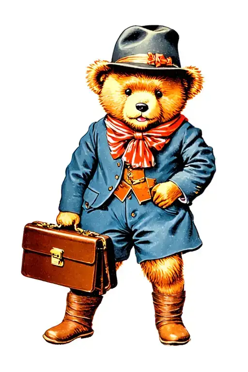 Paddington Bear Marmalade And Briefcase Full