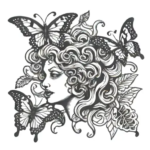 Medusa And Butterfly
