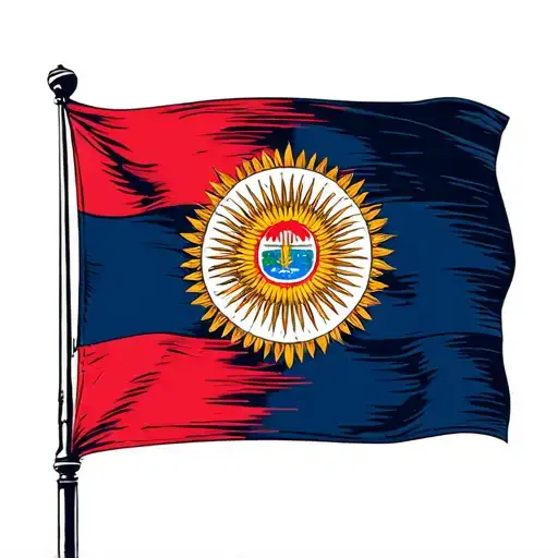 Transfeminine Flag With The Demigirl Symbol Merged